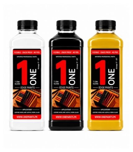 OnePaints.pk 1 Liter Edge Paint Trio for Professional Leather Finishing