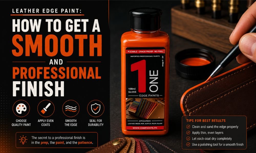 Professional Leather Edge Paint for Clean Leather Finishing