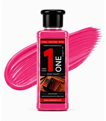 Dark Pink 100ml Leather Edge Paint by OnePaints.pk