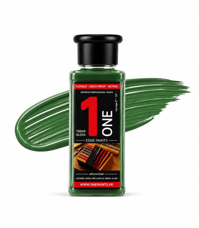 Green Edge Paint 100ML Green 100ml Leather Edge Paint by OnePaints.pk