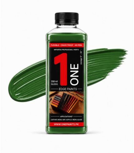 Green 250ml Leather Edge Paint by OnePaints.pk