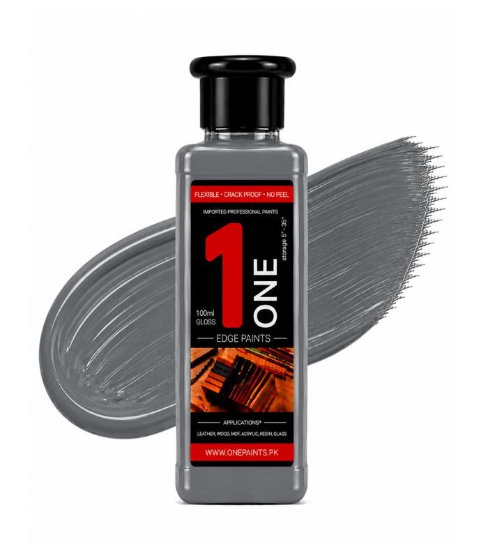 Grey 100ml Leather Edge Paint by OnePaints.pk