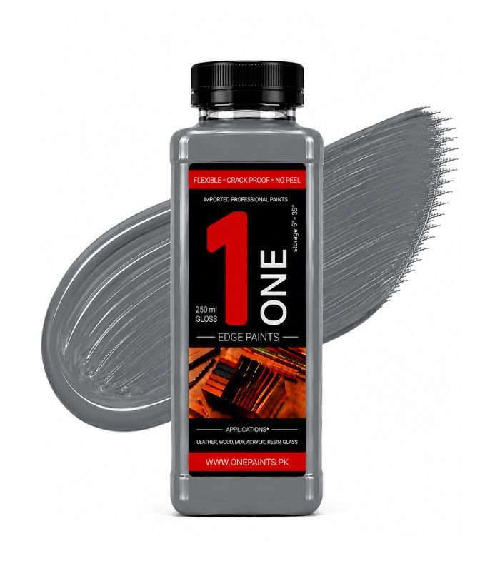 Grey 250ml Leather Edge Paint by OnePaints.pk