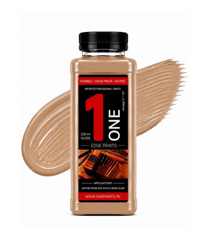 Light Brown 250ml Leather Edge Paint by OnePaints.pk