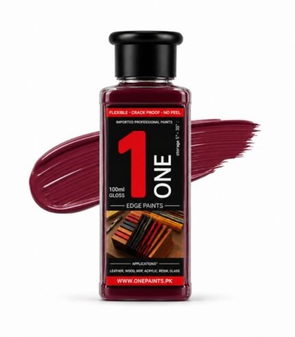 Maroon 100ml Leather Edge Paint by OnePaints.pk
