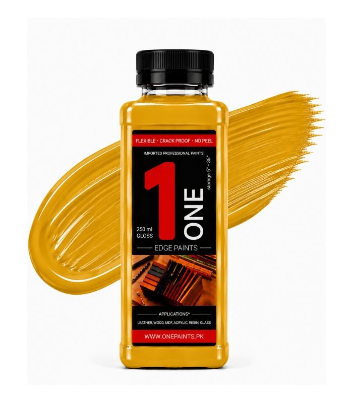 Mustard 250ml Leather Edge Paint by OnePaints.pk