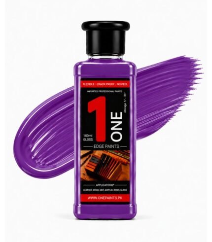 Purple 100ml Leather Edge Paint by OnePaints.pk