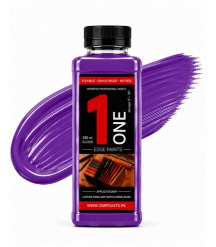 Purple 250ml Leather Edge Paint by OnePaints.pk