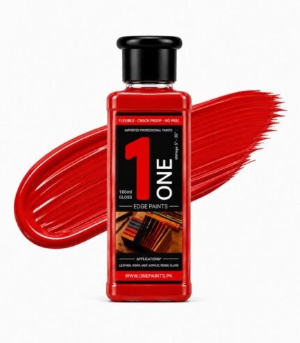 Red 100ml Leather Edge Paint by OnePaints.pk