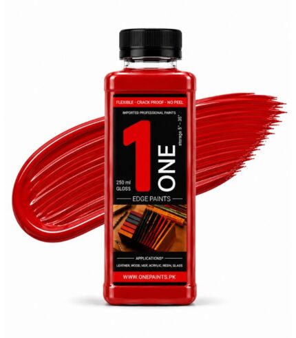 Red 250ml Leather Edge Paint by OnePaints.pk