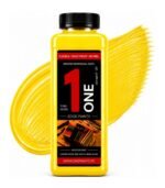 Yellow 1 Liter Leather Edge Paint by OnePaints.pk